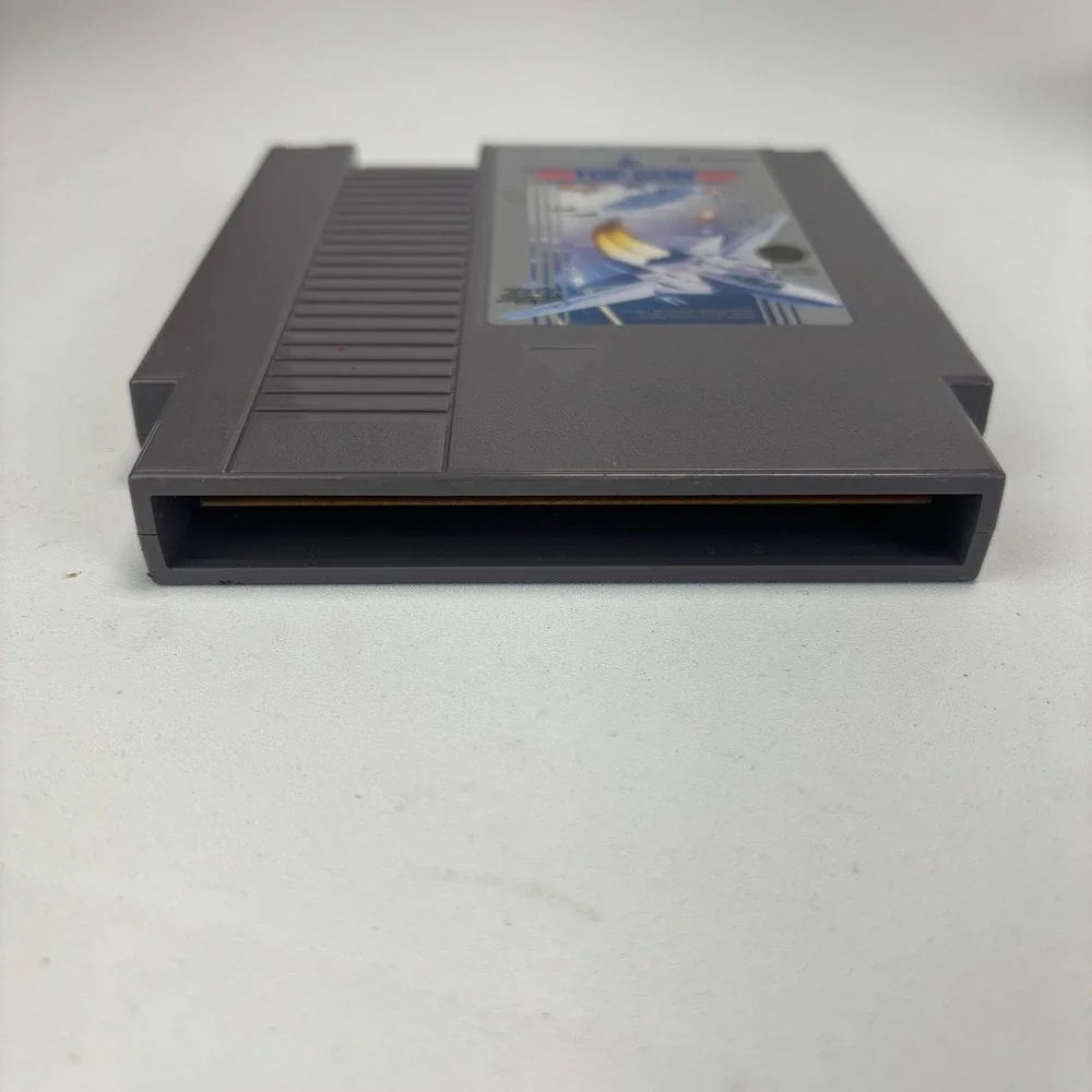Nintendo Top Gun Video Game NES Gray Konami Flight Simulator Retro Action Cart